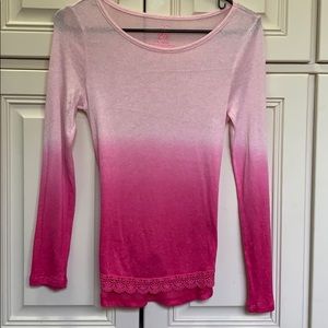 Ombre  Longsleeve Tee Bundle of 4 girls 10-12